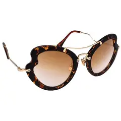VIROX - GAFAS DE SOL PARA DAMA TIPO CIRCULAR CON MORDIDA CAFE
