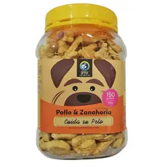 GENERICO - Galletas naturales perro pollo-zanahoria x500g cuida su pelo