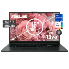 ASUS - PORTATIL INTEL CORE I9-13900H SSD 2TB RAM 24GB LED 16 FULL HD