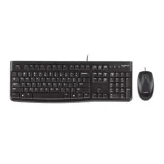 LOGITECH - Teclado + Mouse MK120 Español Alámbrico USB NEGRO
