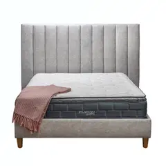 MUEBLES FIOTTI - Combo colchon + base cama + cabecero Dinamarca