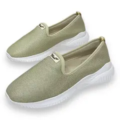 XIAN SHOES - Tenis Ultralivianos Mujer Flex Ref F-709 Dorado
