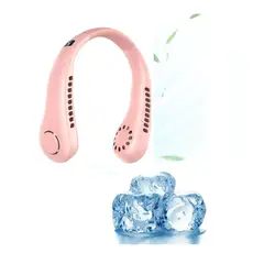 GENERAL - Ventilador Aire Acondicionado De Cuello Portatil Rosado