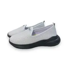 XIAN SHOES - Tenis Ultralivianos Mujer Flex Ref F-710 Plata suela negra