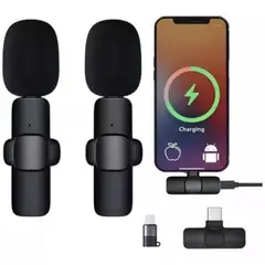 GENERICO - Micrófonos Inalámbricos Solapa 2 En 1 Para iPhone/tipo C