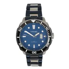 VIROX - RELOJ DE ACERO HOMBRE AMARILLO CON INDICADORES LUMINISCENTES