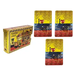 DAYOSHOP - Cartas Baraja De Poker Cartas Dorado Colombia Chiva Artesanal