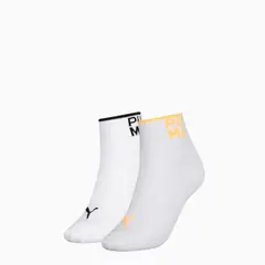 PUMA - MEDIAS MUJER PLACED BLANCO PAQUETE DE 2