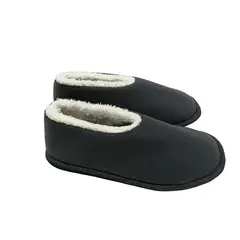 EMAAR HOMEWEAR - Pantuflas babuchas tipo zapato caballero gris oscuro