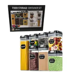 GENERICO - Set De Contenedores X 7 Hermeticos Organizador Alimentos