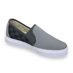 XIAN SHOES - Mocasines Oxford Masculino Ref B325 Gris Cuadros