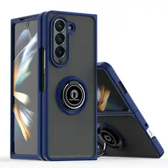 GENERICO - Funda Estuche Anti Golpes Mate Compatible Samsung Z Fold 5 Azul