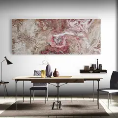 TAYRONA STORE - Cuadro En Lienzo Para Comedor Marmol Textura 32 150x60cm.