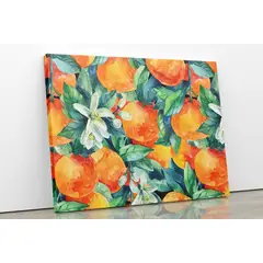 TAYRONA STORE - Cuadro En Lienzo Para Comedor Naranjas 03 125x100cm