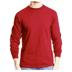 AFM - Camibusos Manga Larga 100% Algodón Cuello Redondo