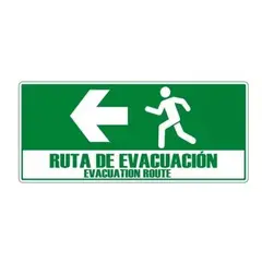 AFM - SEÑALIZACION DE EVACUACIÒN PLACA