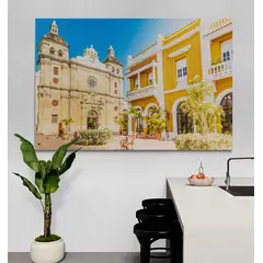 TAYRONA STORE - Cuadro En Lienzo Para Comedor Cartagena 014 150x100cm