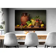 TAYRONA STORE - Cuadro En Lienzo Para Comedor Bodegon 054 100x70cm