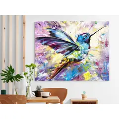 TAYRONA STORE - Cuadro En Lienzo Para Comedor Colibri 066 50x40cm