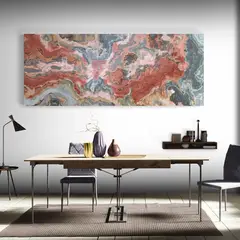 TAYRONA STORE - Cuadro En Lienzo Para Comedor Marmol Textura 30 175x70cm