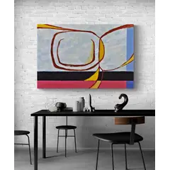 TAYRONA STORE - Cuadro En Lienzo Para Comedor Pintura Abstracta 170 50x35cm