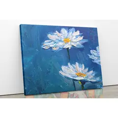 TAYRONA STORE - Cuadro En Lienzo Para Comedor Pintura Flores 71 75x60cm
