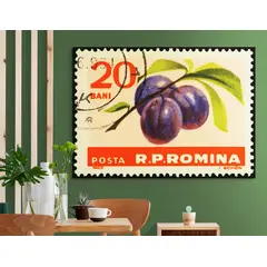 TAYRONA STORE - Cuadro Lienzo Para Comedor Bodegon Fruta Estampilla 069 160x120cm