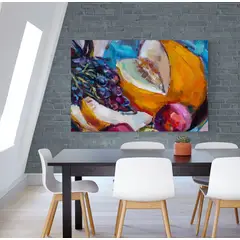 TAYRONA STORE - Cuadro En Lienzo Para Comedor Bodegon 015 75x60cm