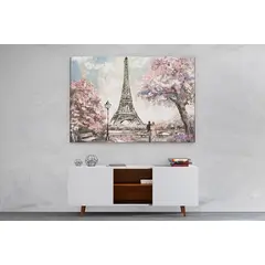 TAYRONA STORE - Cuadro En Lienzo Para Comedor Pintura Paris 11 70x50cm