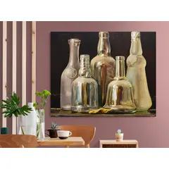 TAYRONA STORE - Cuadro En Lienzo Para Comedor Bodegon Botellas 183 75x60cm