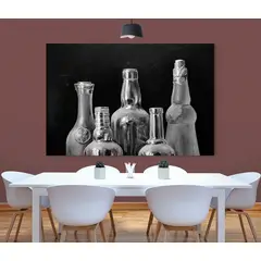 TAYRONA STORE - Cuadro En Lienzo Para Comedor Bodegon Botellas 182 150x100cm