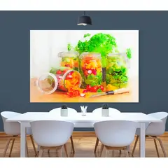 TAYRONA STORE - Cuadro En Lienzo Para Comedor Bodegon Frutas 226 120x80cm