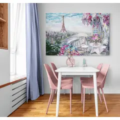 TAYRONA STORE - Cuadro En Lienzo Para Comedor Pintura Paris 053 100x70cm