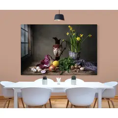 TAYRONA STORE - Cuadro En Lienzo Para Comedor Bodegon 230 50x35cm