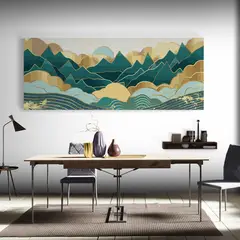 TAYRONA STORE - Cuadro En Lienzo Para Comedor Luxury Design 168 100x40cm