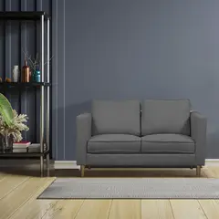 ELITE LIVING - SOFA MADRID 2 PUESTOS GRIS PLOMO MICROF