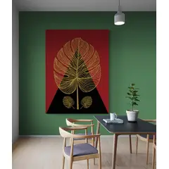 TAYRONA STORE - Cuadro En Lienzo Para Comedor Hojas 140 120x160cm