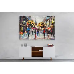 TAYRONA STORE - Cuadro En Lienzo Para Comedor Pintura Paris 08 100x70cm