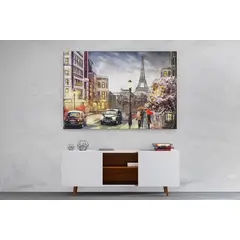 TAYRONA STORE - Cuadro En Lienzo Para Comedor Pintura Paris 10 100x70cm