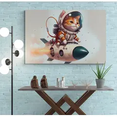 TAYRONA STORE - Cuadro En Lienzo Para Comedor Gatos 287 150x100cm