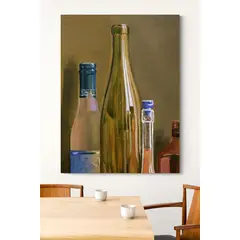 TAYRONA STORE - Cuadro En Lienzo Para Comedor Bodegon Botellas 187 120x160cm
