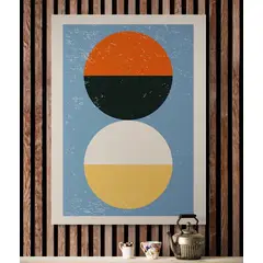 TAYRONA STORE - Cuadro En Lienzo Para Comedor Diseño Minimalista 240 35x50cm