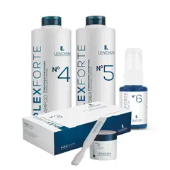 GENERICO - Sham y Acond Litro Lendan Plex Forte con Caja de ampolletas x6 y Nº6