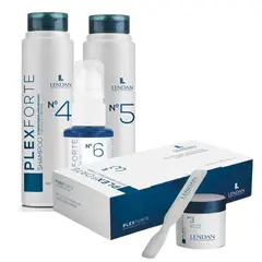 GENERICO - Sham y Acond Lendan Plex Forte 300ml con Caja de ampolletas x6 y Nº6