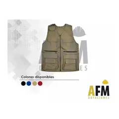 AFM - CHALECO TIPO PERIODISTA EN DRIL