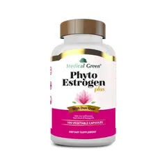 MEDICAL GREEN - Phyto Estrogen 100 Capsulas Vegetales- Isoflavonas de Soya