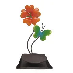 AMAPOLA DISEÑO - Candelabro de Mesa Matero Flor corazón y Mariposa