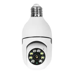 GENERICO - Cámara Lámpara De Seguridad Wifi 1080p Visión Nocturna E27