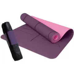 ONE PIXEL - Mat Yoga Colchoneta Tapete Ejercicio 6mm Bolso Morado