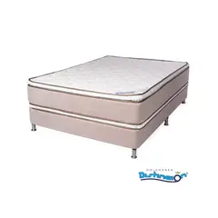 COLCHONES DISTINCION - COMBO COLCHON ORO DOBLE PILLOW 120X190X33 + BASECAMA 120X190X29